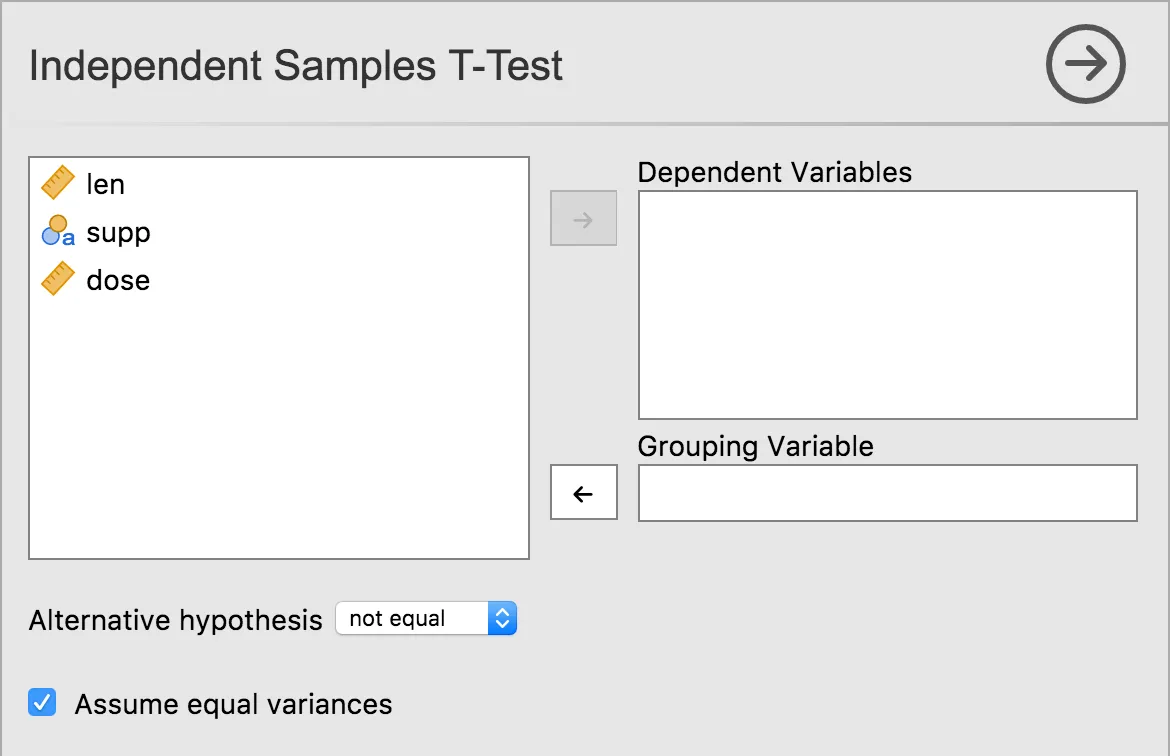 Jamovi screenshot